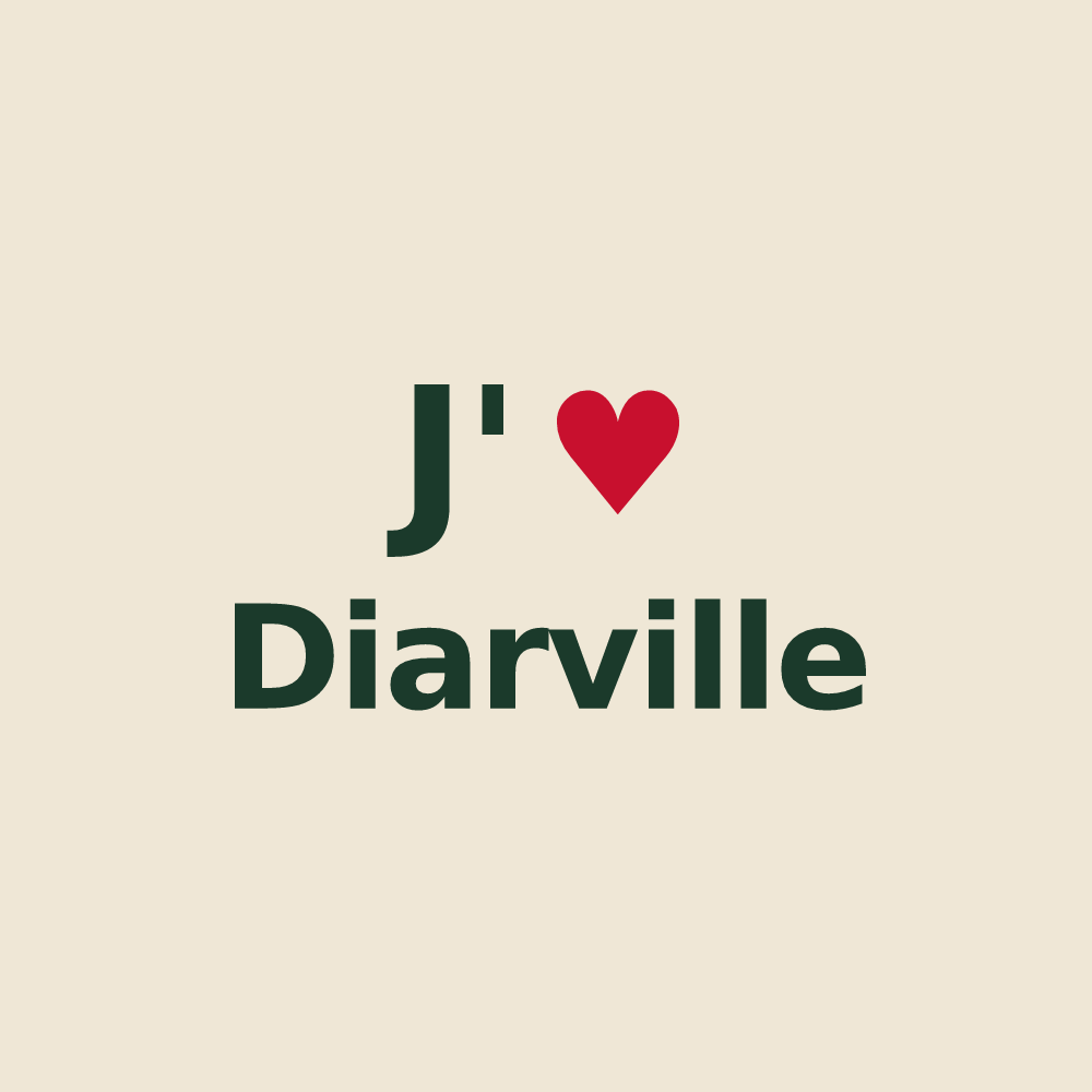 Tote bag personnalisé Diarville — design J'aime Diarville