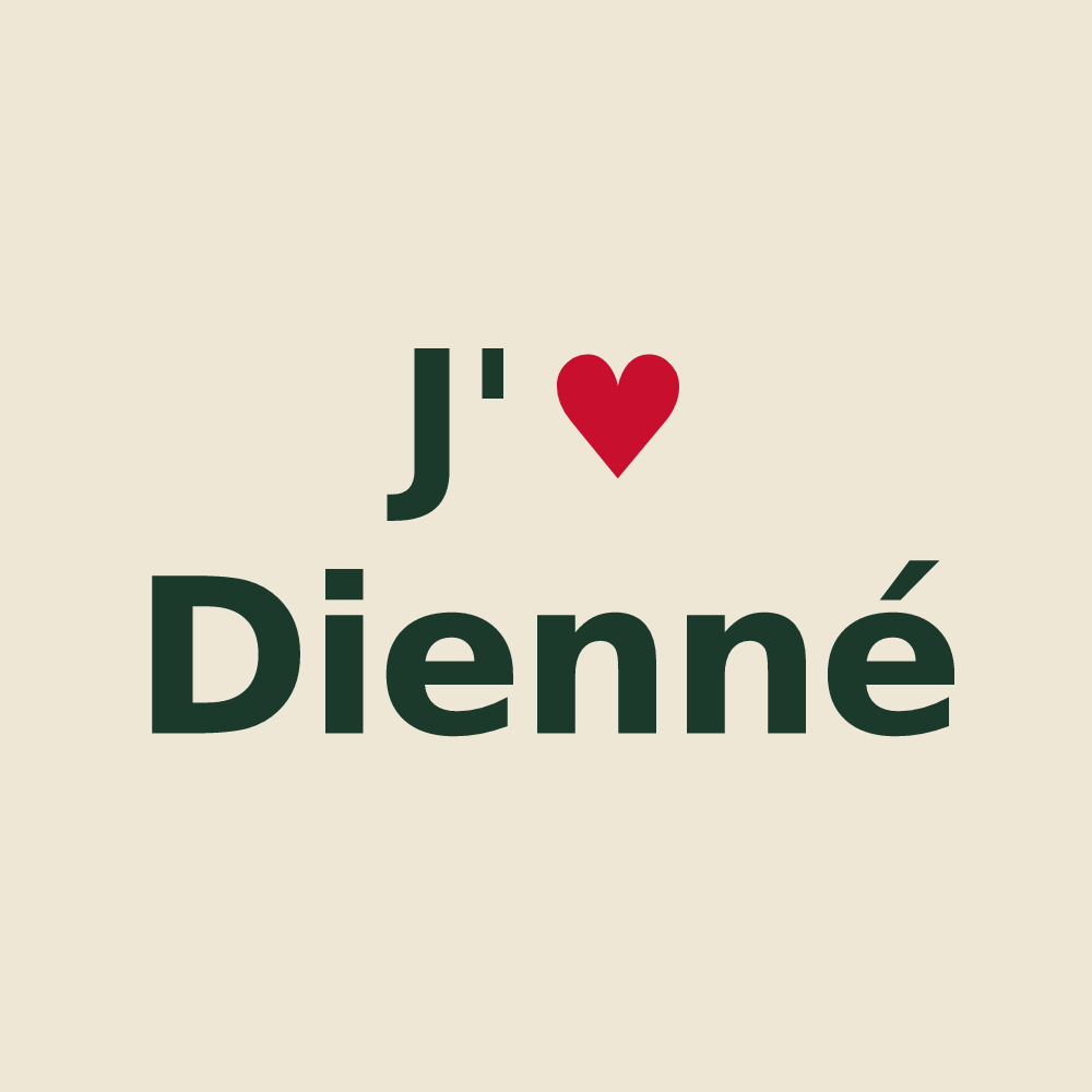 Tote bag personnalisé Dienné — design J'aime Dienné