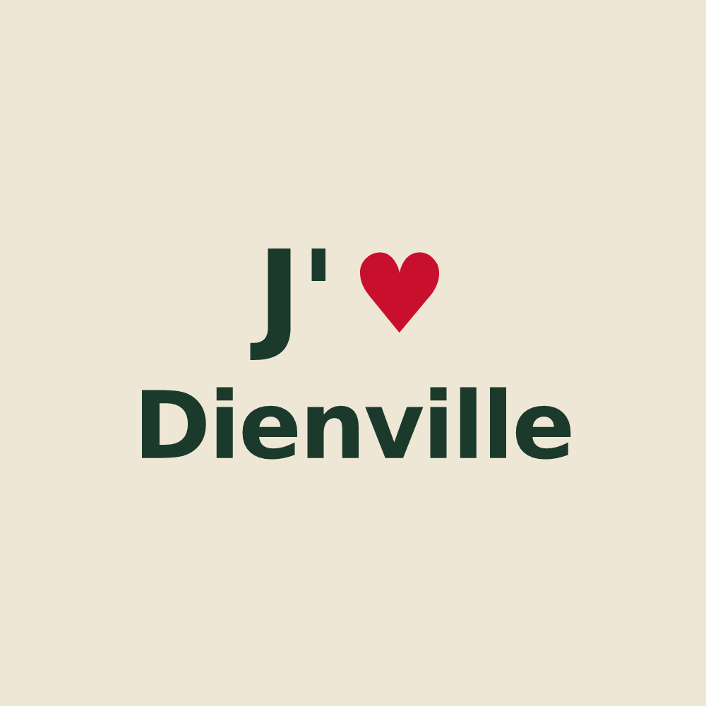 Tote bag personnalisé Dienville — design J'aime Dienville