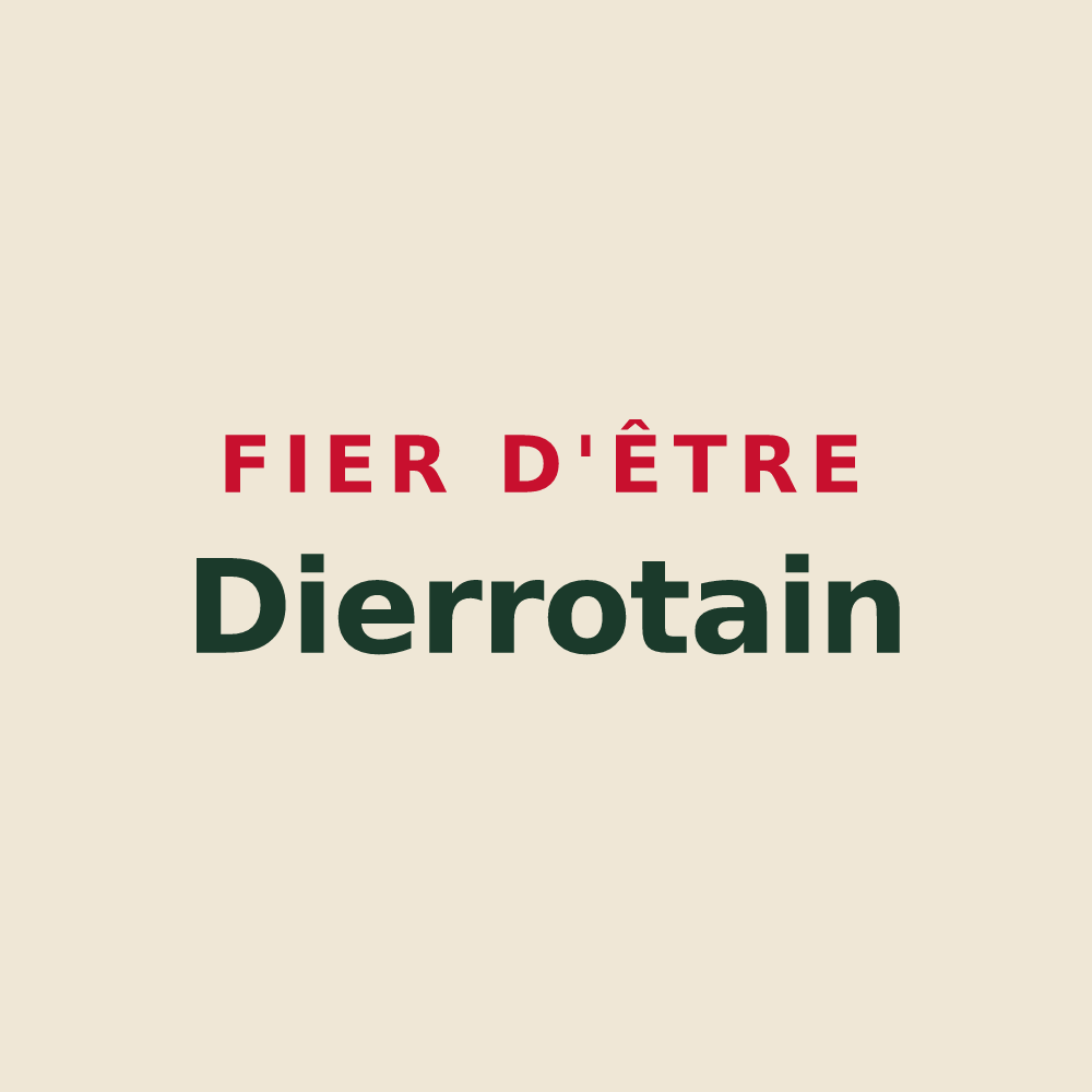Tote bag « Fier d'être Dierrotain » — design pour Dierrey-Saint-Julien