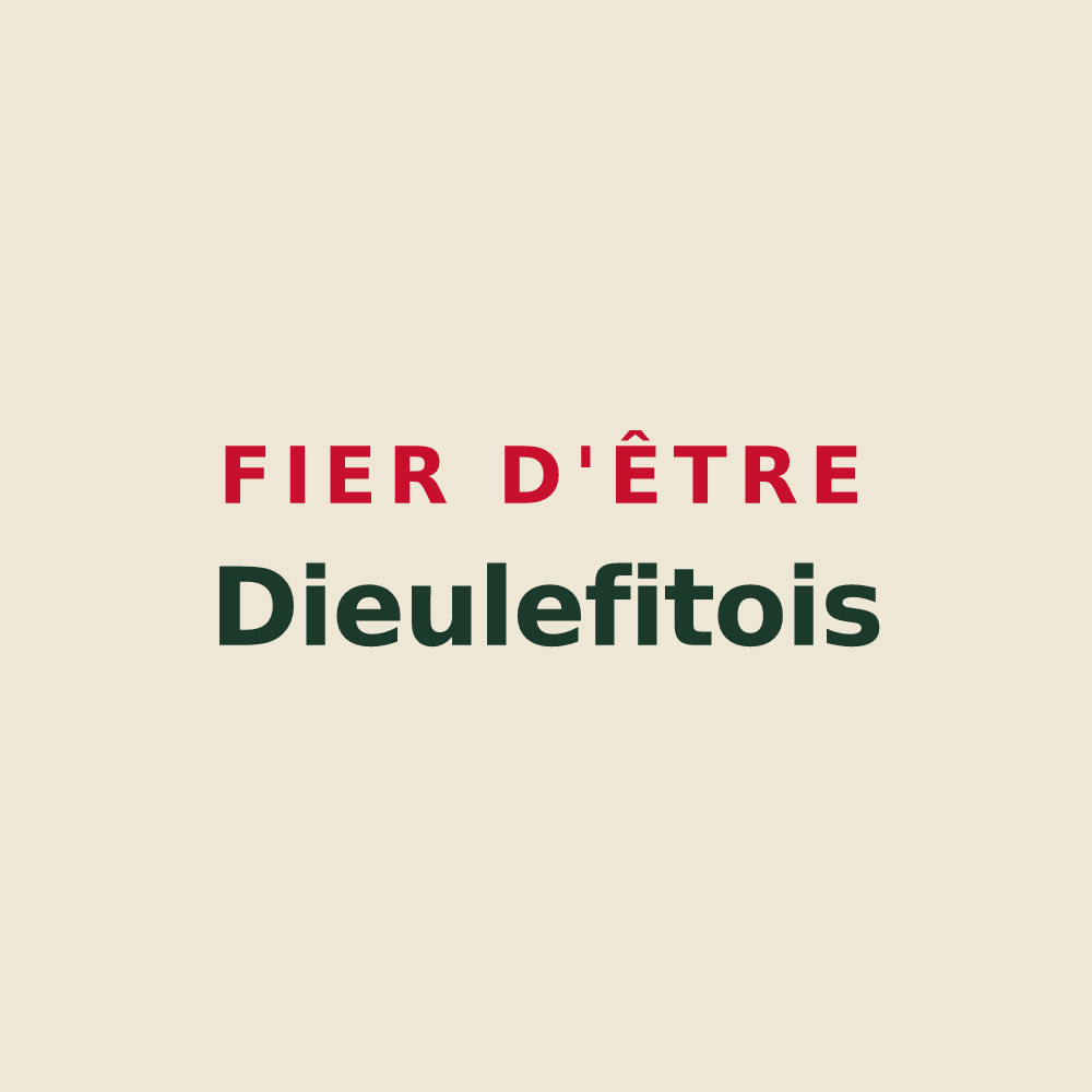 Tote bag « Fier d'être Dieulefitois » — design pour Dieulefit