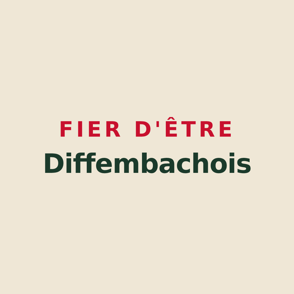 Tote bag « Fier d'être Diffembachois » — design pour Diffembach-lès-Hellimer