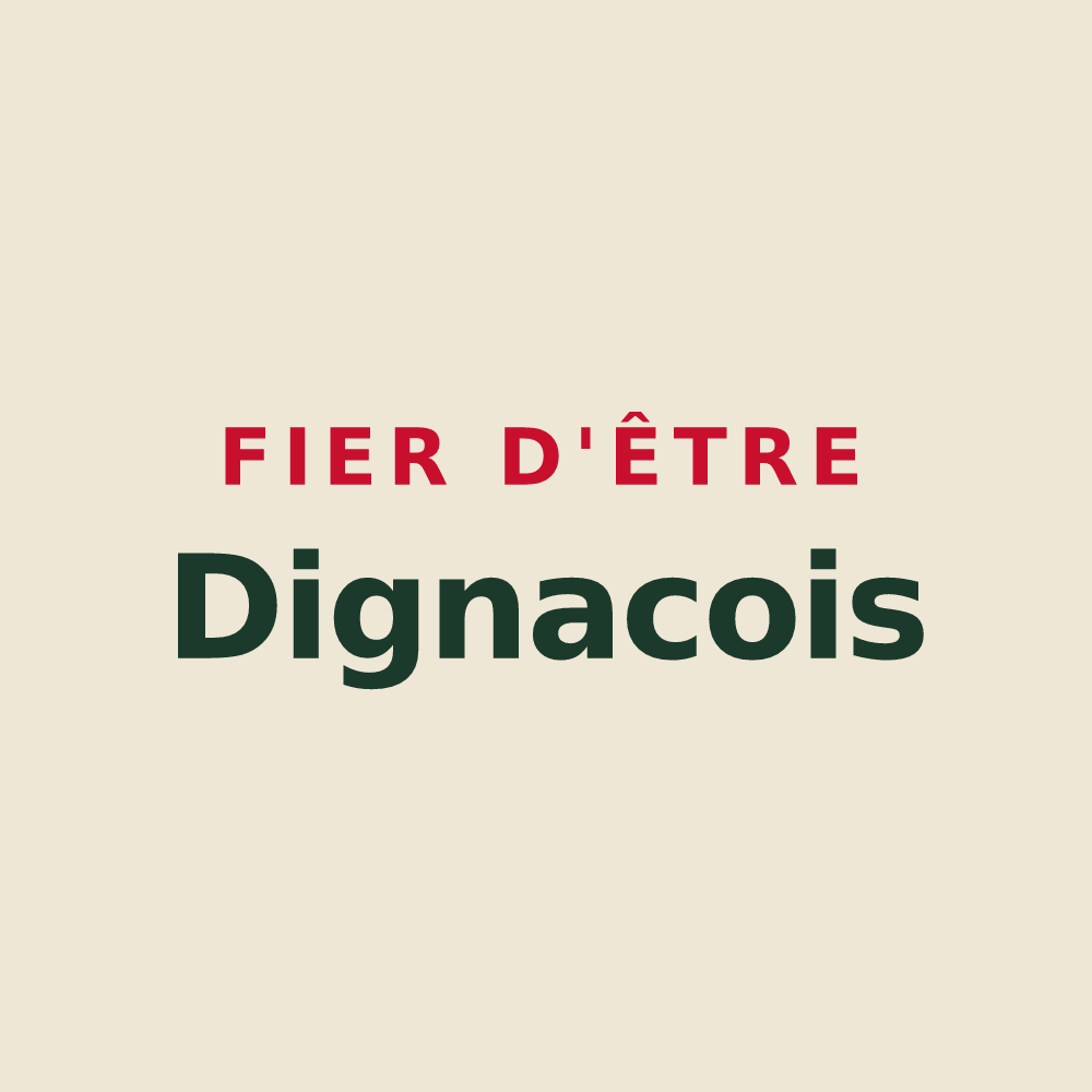 Tote bag « Fier d'être Dignacois » — design pour Dignac