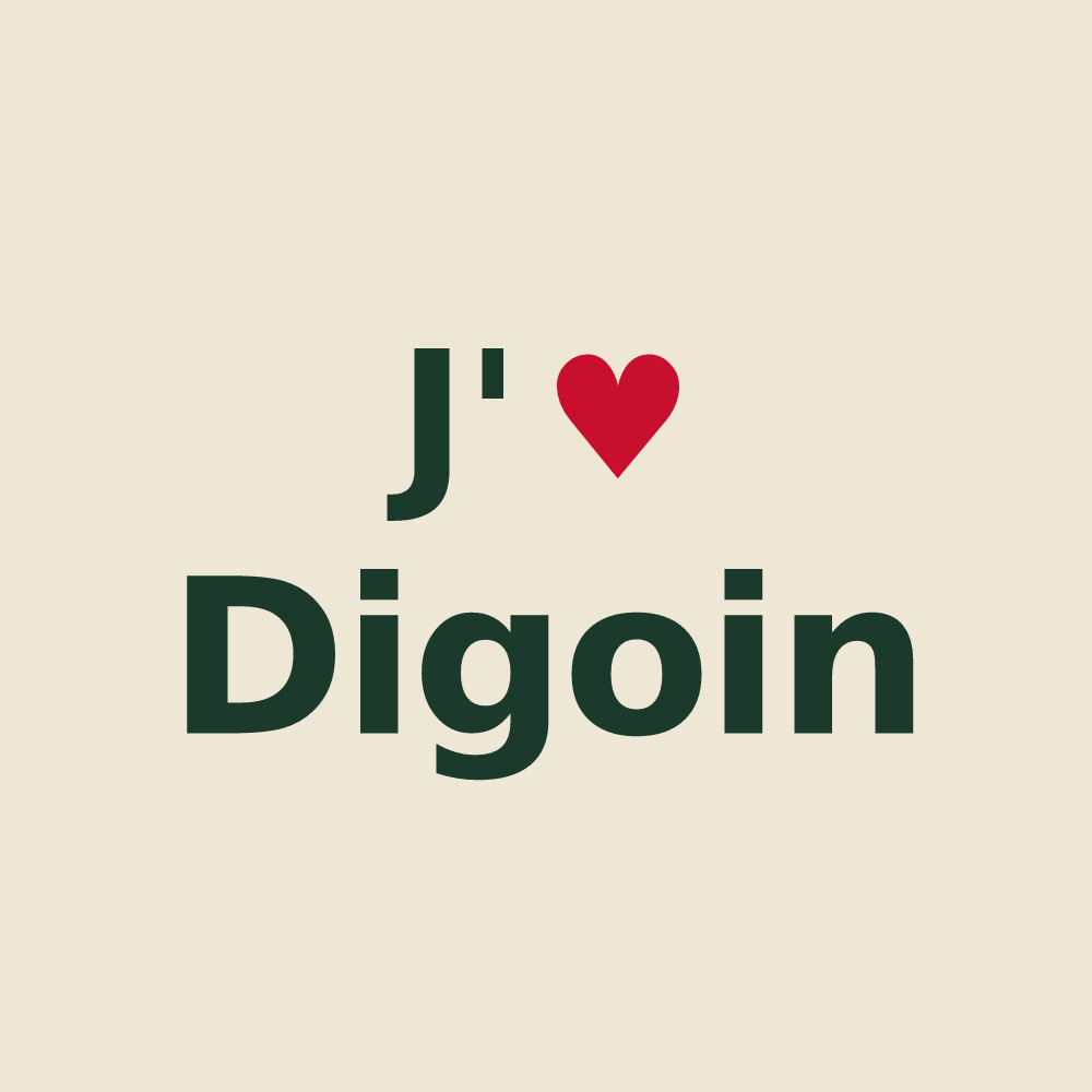Tote bag personnalisé Digoin — design J'aime Digoin