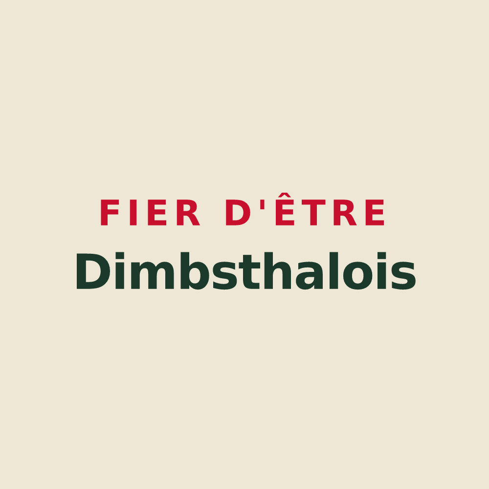 Tote bag « Fier d'être Dimbsthalois » — design pour Dimbsthal