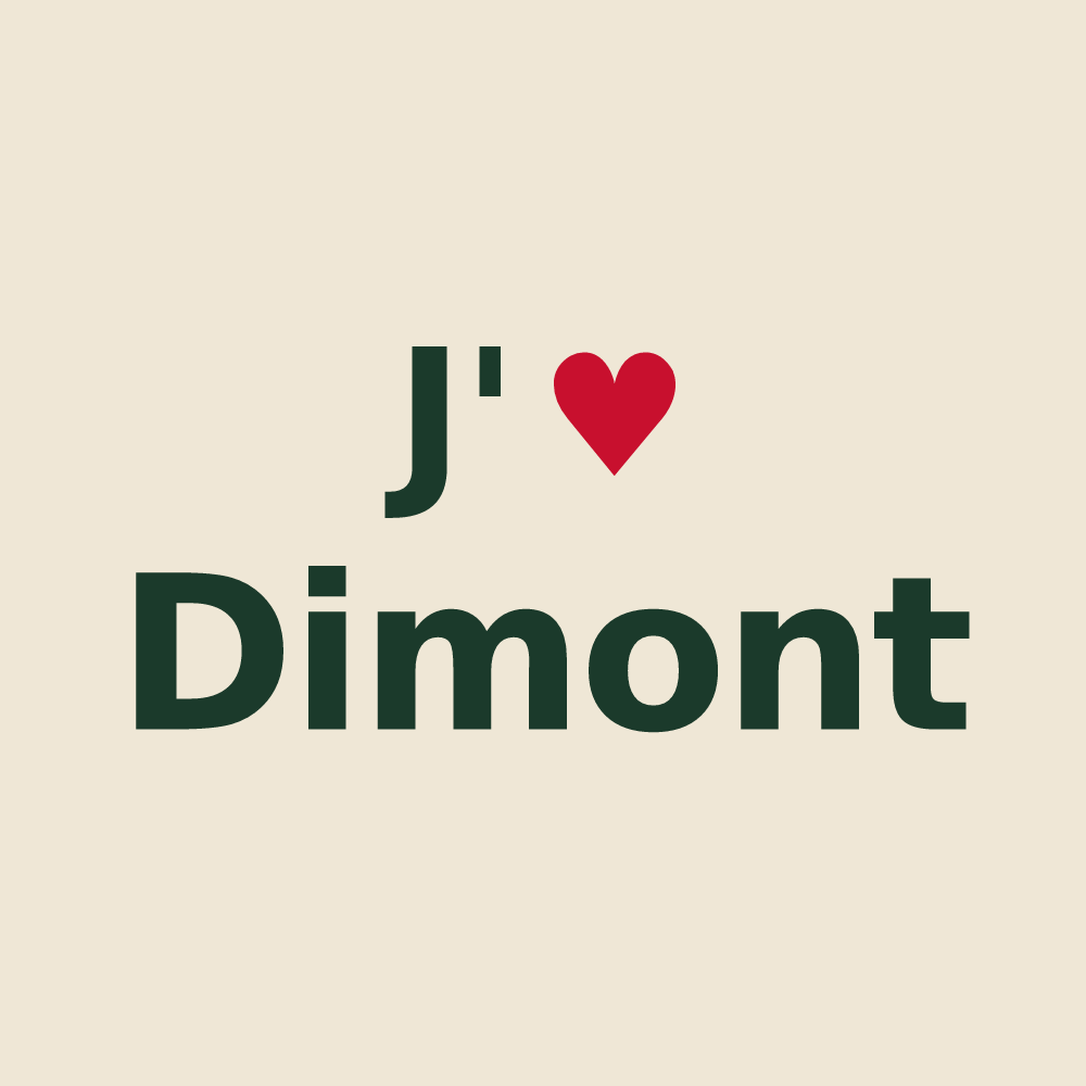 Tote bag personnalisé Dimont — design J'aime Dimont