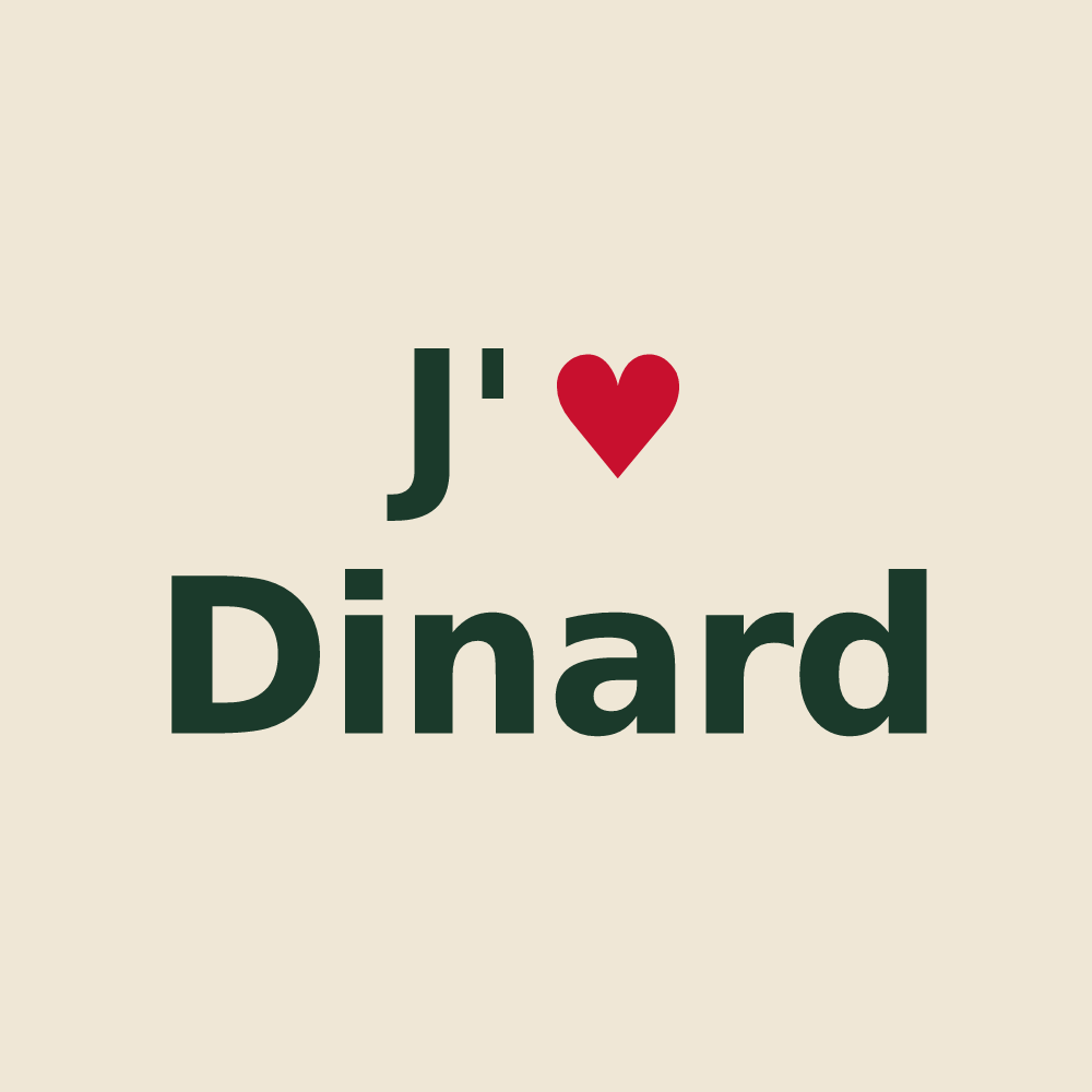 Tote bag personnalisé Dinard — design J'aime Dinard