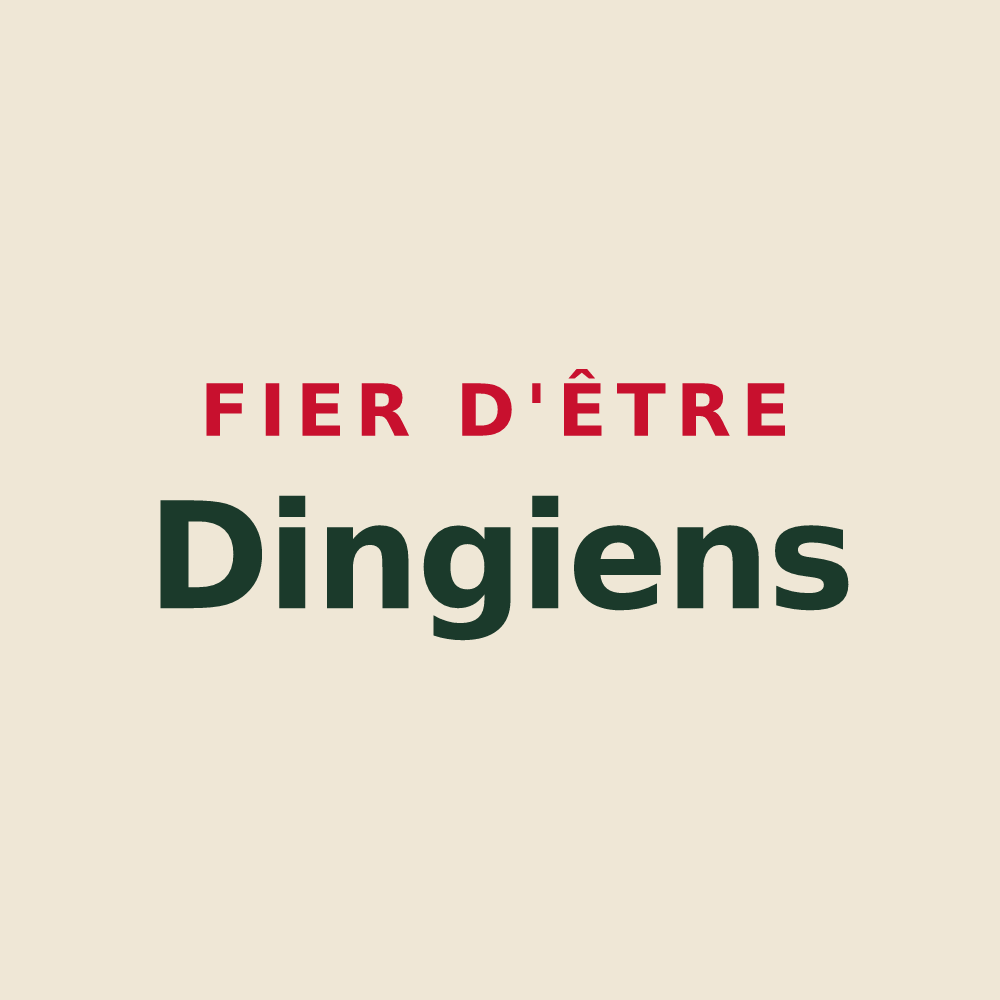 Tote bag « Fier d'être Dingiens » — design pour Dingy-Saint-Clair