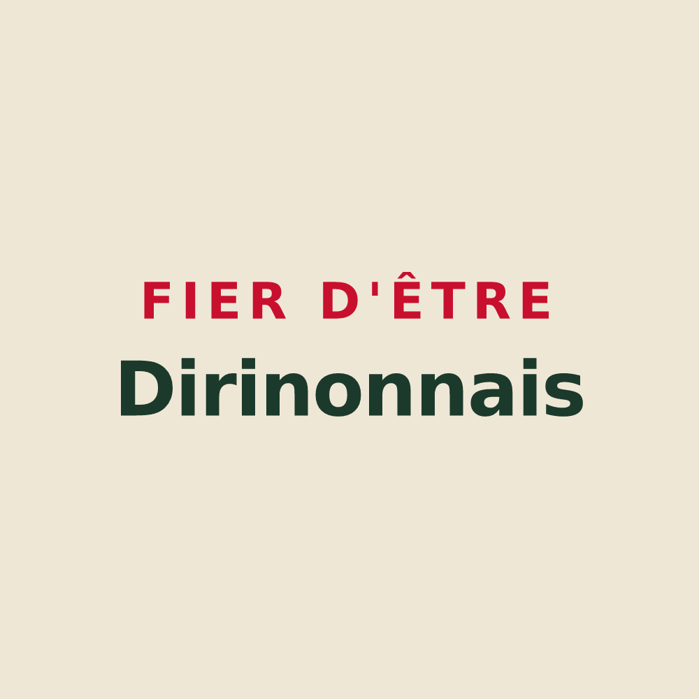 Tote bag « Fier d'être Dirinonnais » — design pour Dirinon