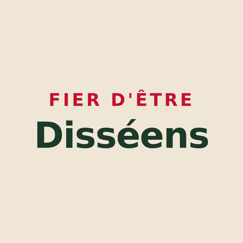 Tote bag « Fier d'être Disséens » — design pour Dissay