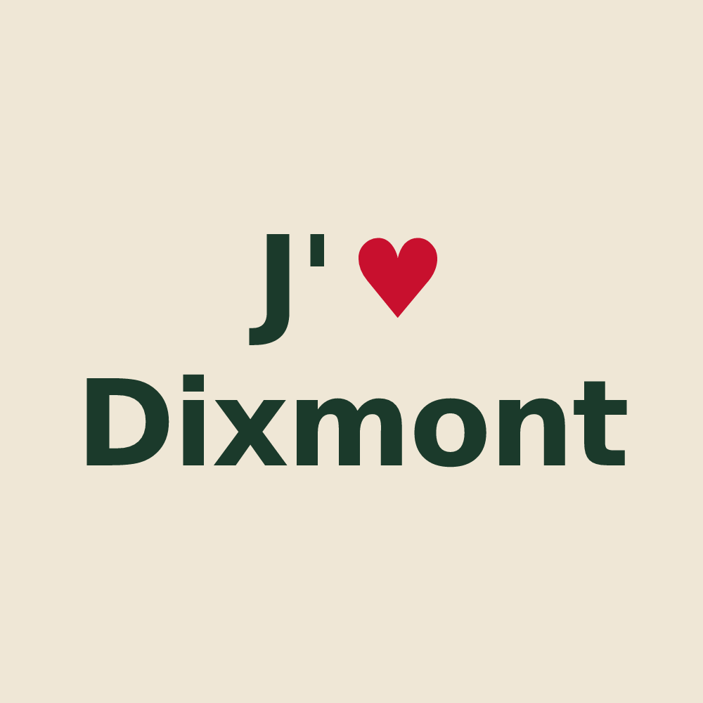 Tote bag personnalisé Dixmont — design J'aime Dixmont