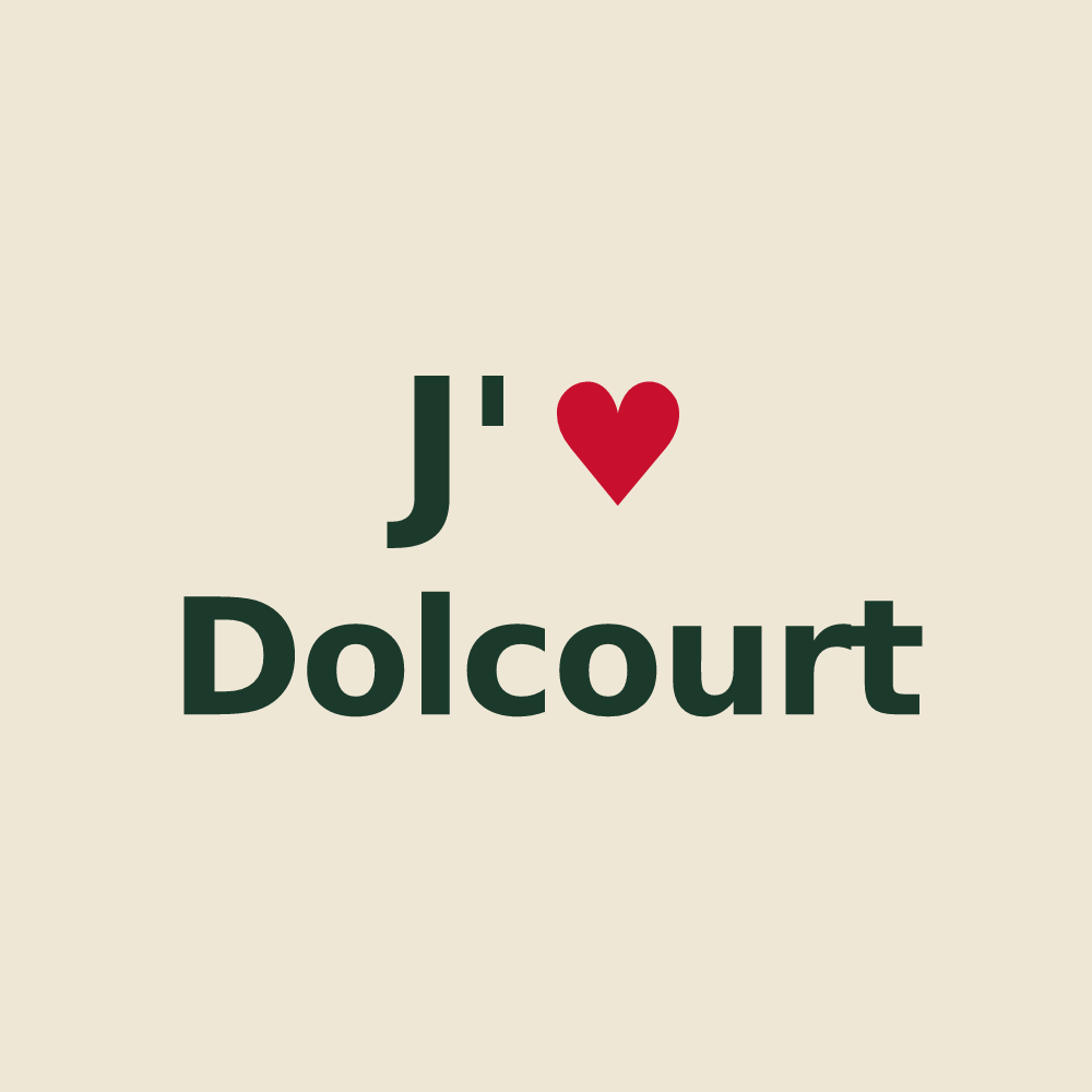 Tote bag personnalisé Dolcourt — design J'aime Dolcourt