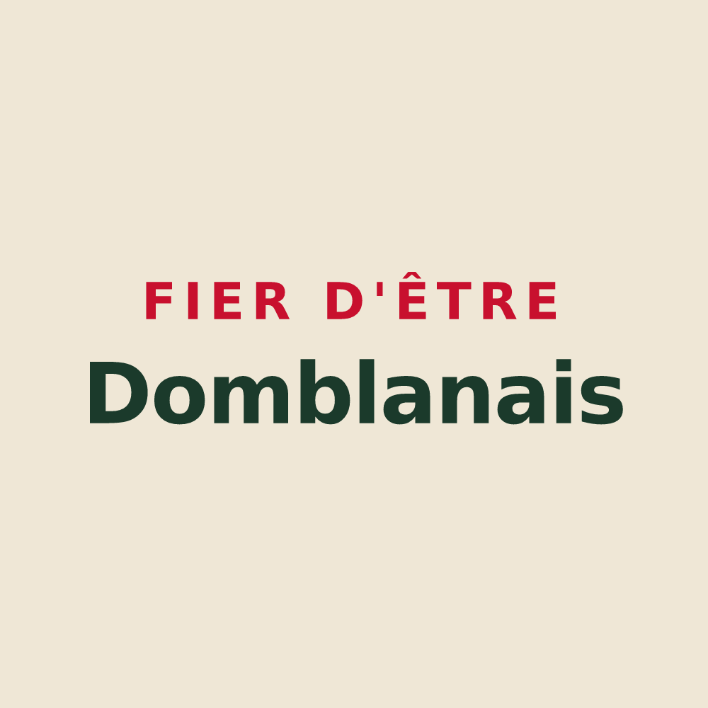 Tote bag « Fier d'être Domblanais » — design pour Domblans