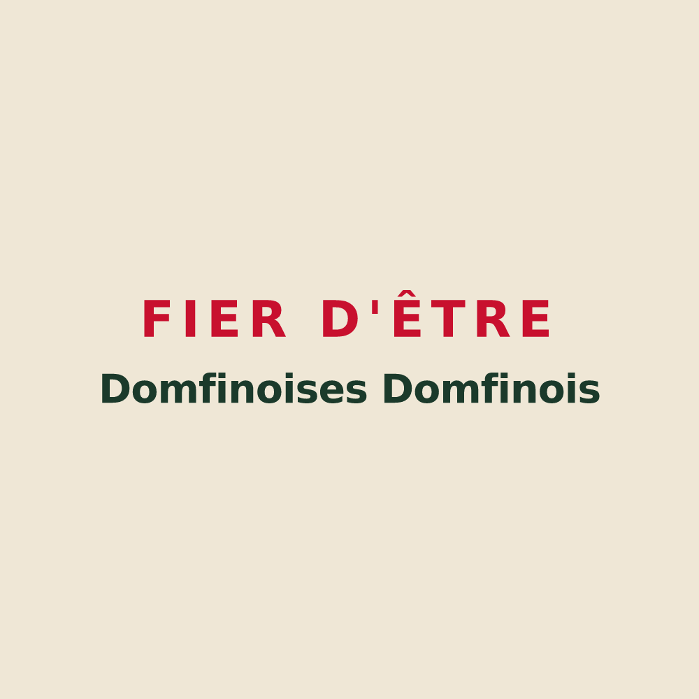 Tote bag « Fier d'être Domfinoises Domfinois » — design pour Domfaing