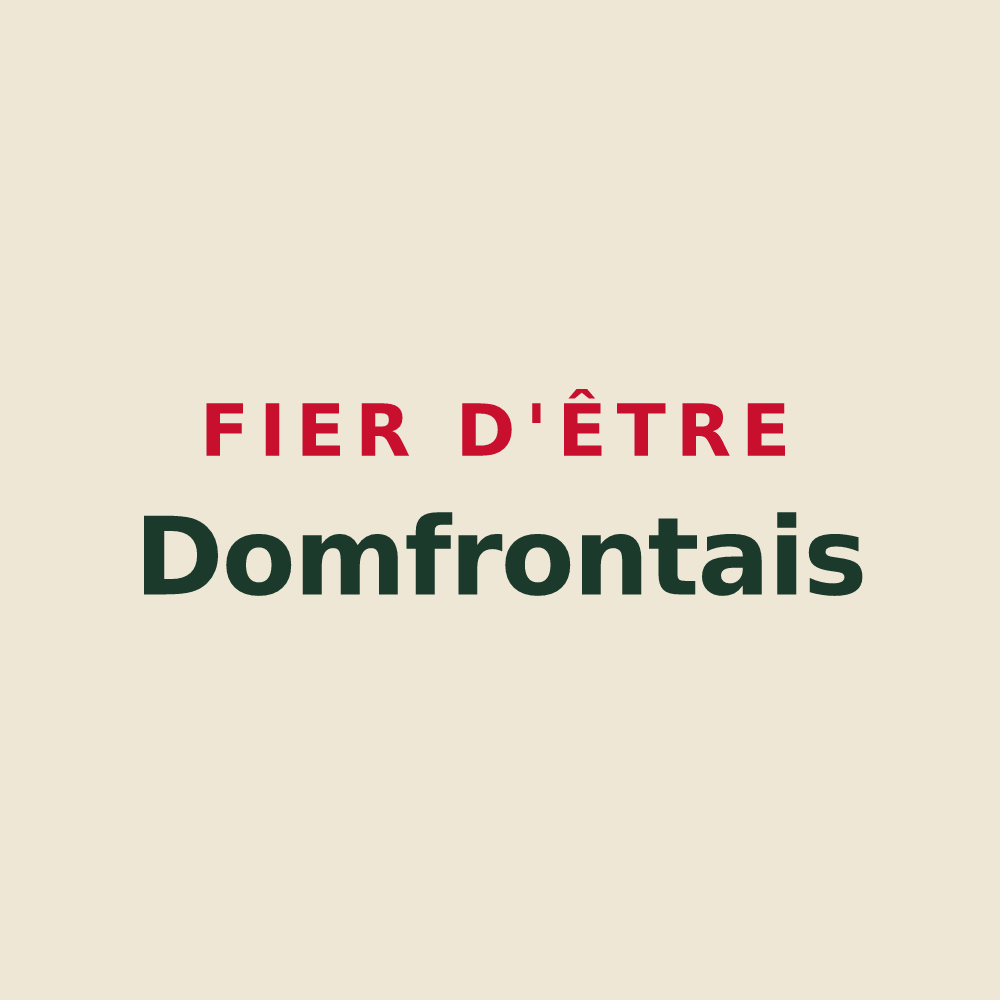 Tote bag « Fier d'être Domfrontais » — design pour Domfront-en-Champagne