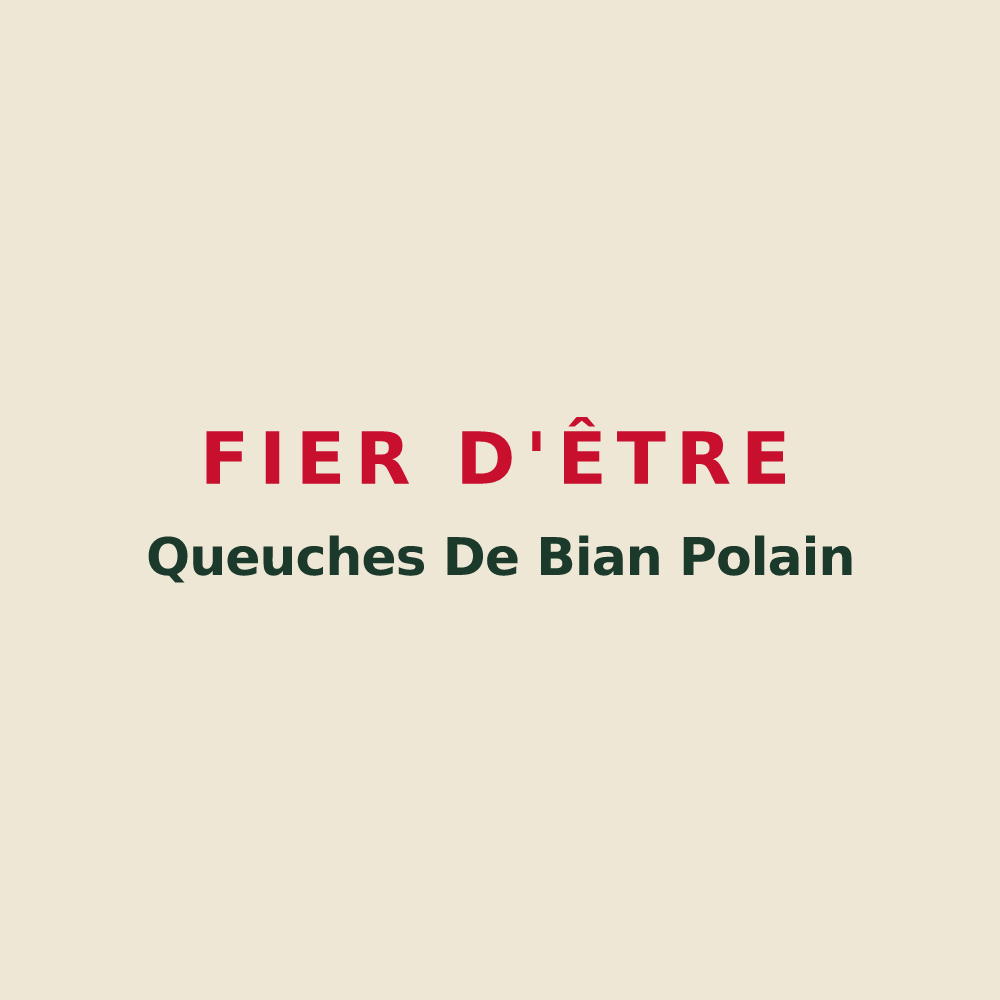 Tote bag « Fier d'être Queuches De Bian Polain » — design pour Domjulien