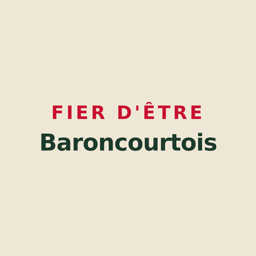 Tote bag « Fier d'être Baroncourtois » — design pour Dommary-Baroncourt