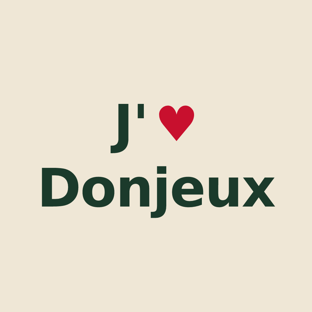 Tote bag personnalisé Donjeux — design J'aime Donjeux