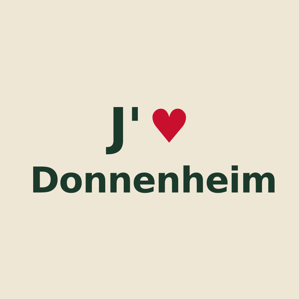 Tote bag personnalisé Donnenheim — design J'aime Donnenheim