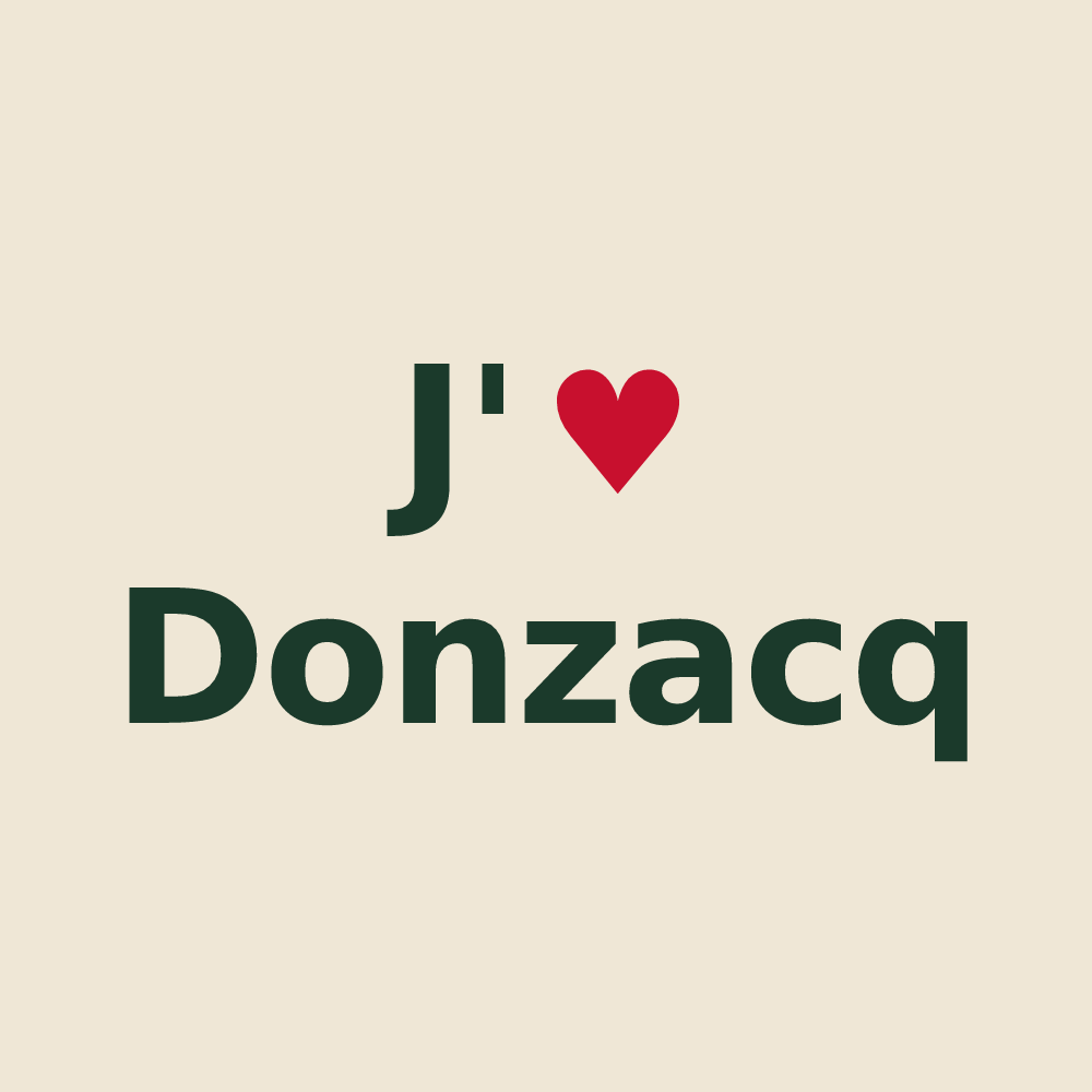 Tote bag personnalisé Donzacq — design J'aime Donzacq