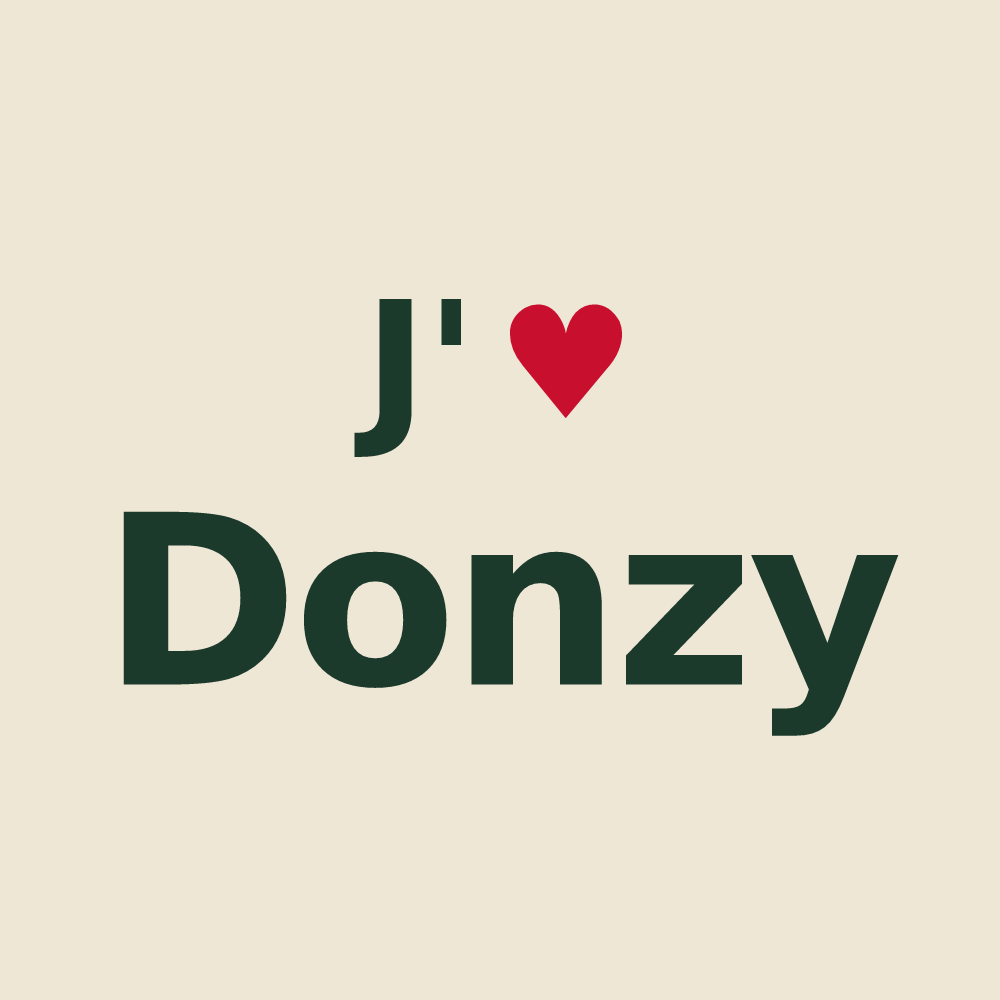 Tote bag personnalisé Donzy — design J'aime Donzy