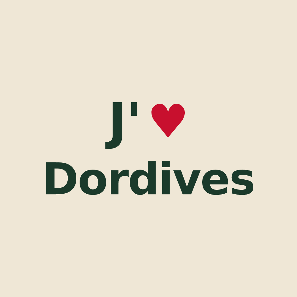Tote bag personnalisé Dordives — design J'aime Dordives