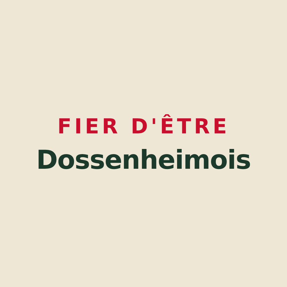 Tote bag « Fier d'être Dossenheimois » — design pour Dossenheim-sur-Zinsel