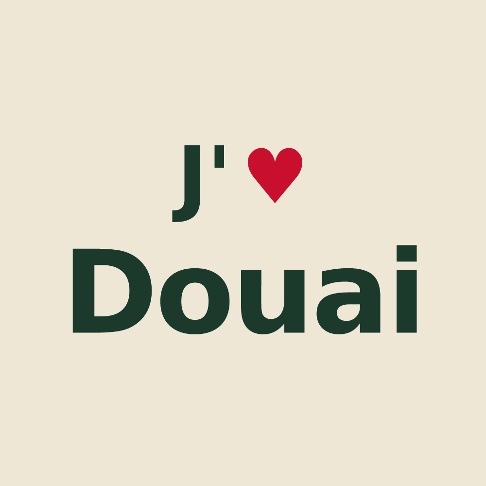 Tote bag personnalisé Douai — design J'aime Douai