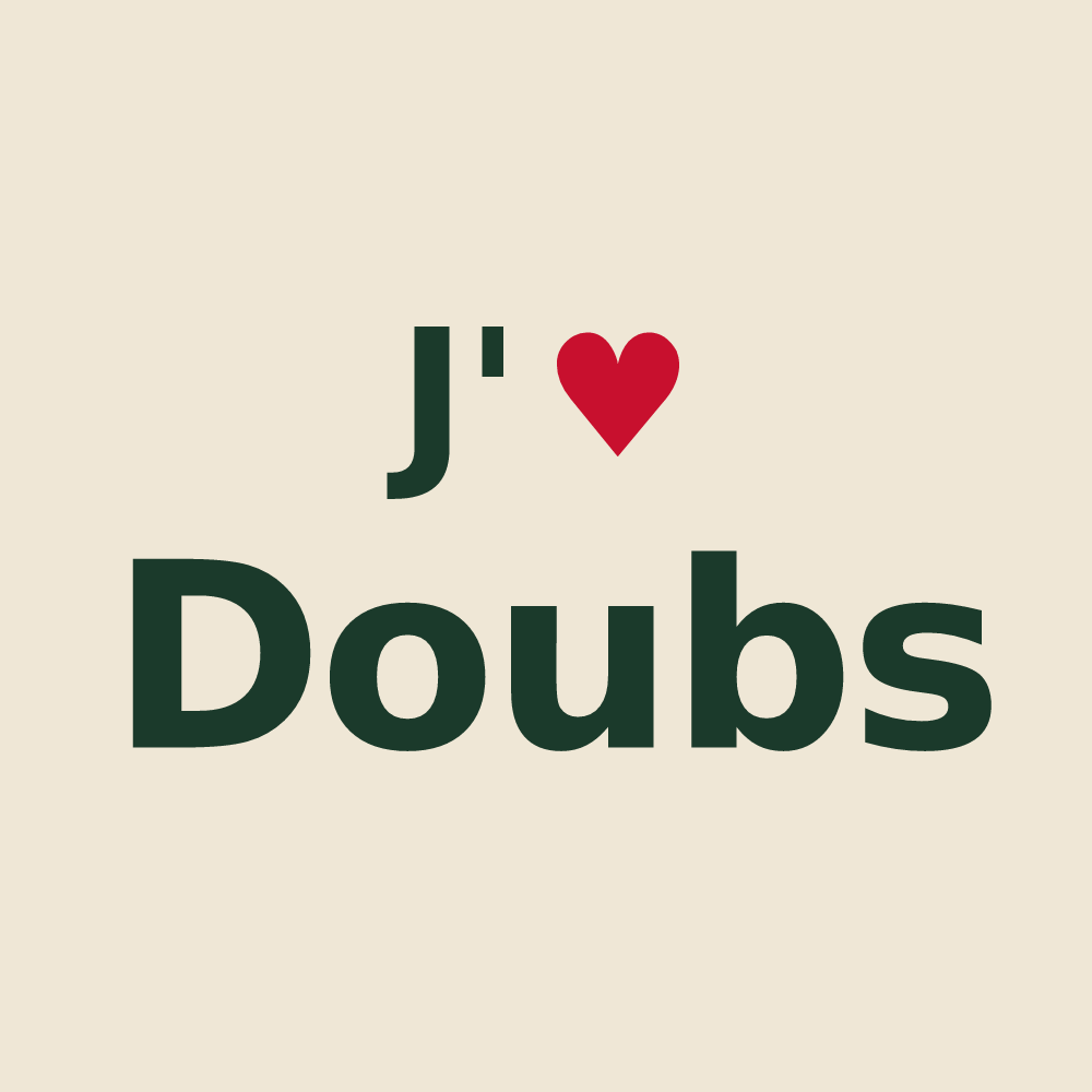 Tote bag personnalisé Doubs — design J'aime Doubs