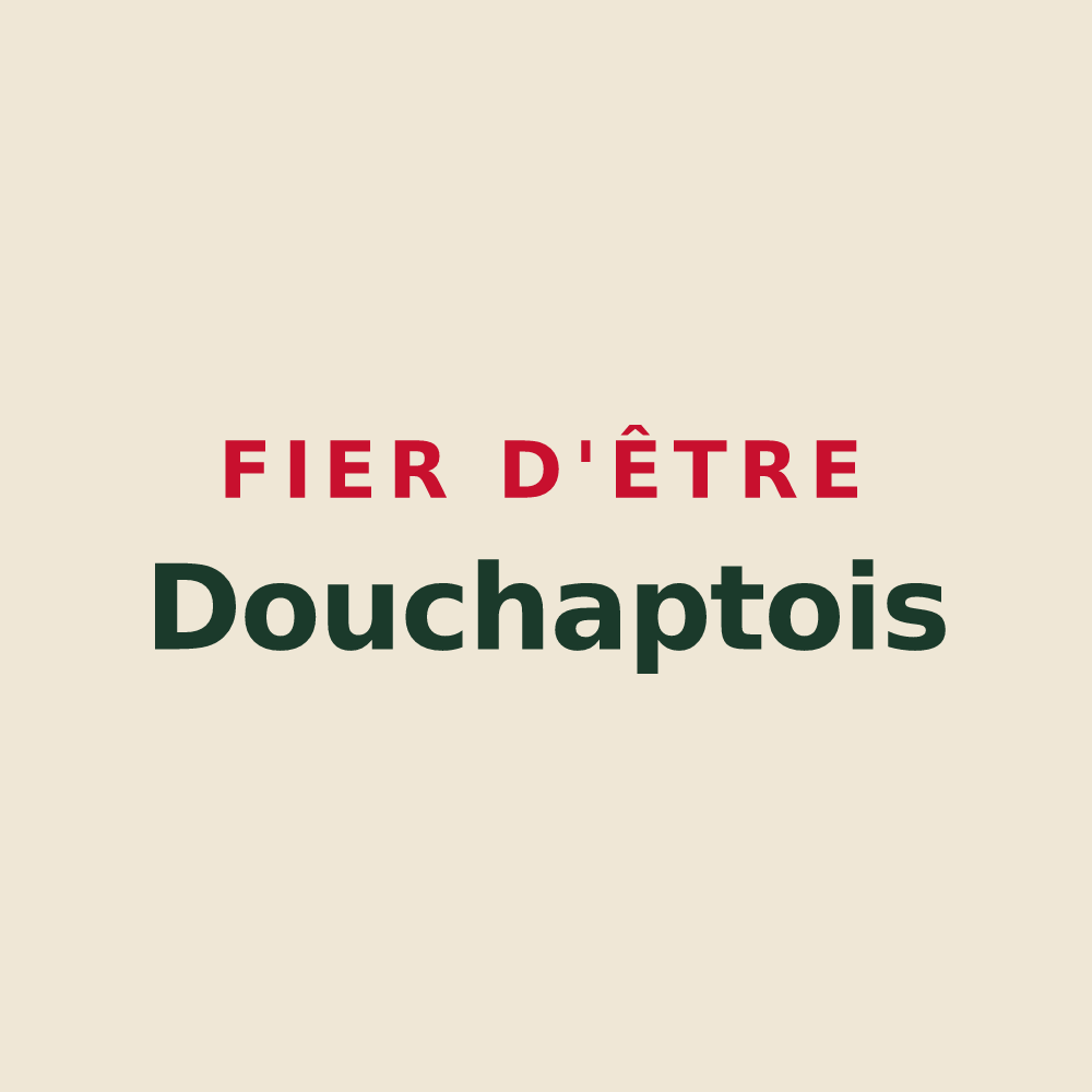 Tote bag « Fier d'être Douchaptois » — design pour Douchapt