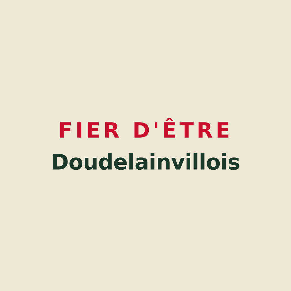 Tote bag « Fier d'être Doudelainvillois » — design pour Doudelainville