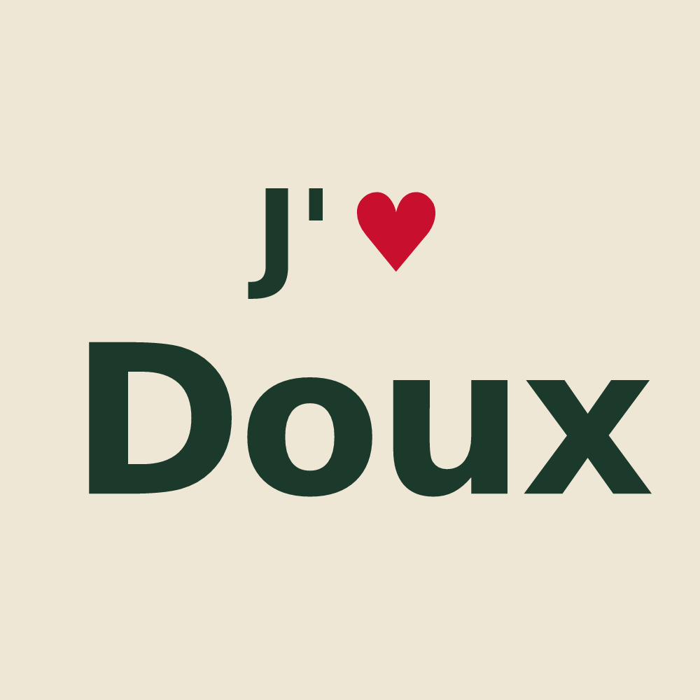 Tote bag personnalisé Doux — design J'aime Doux