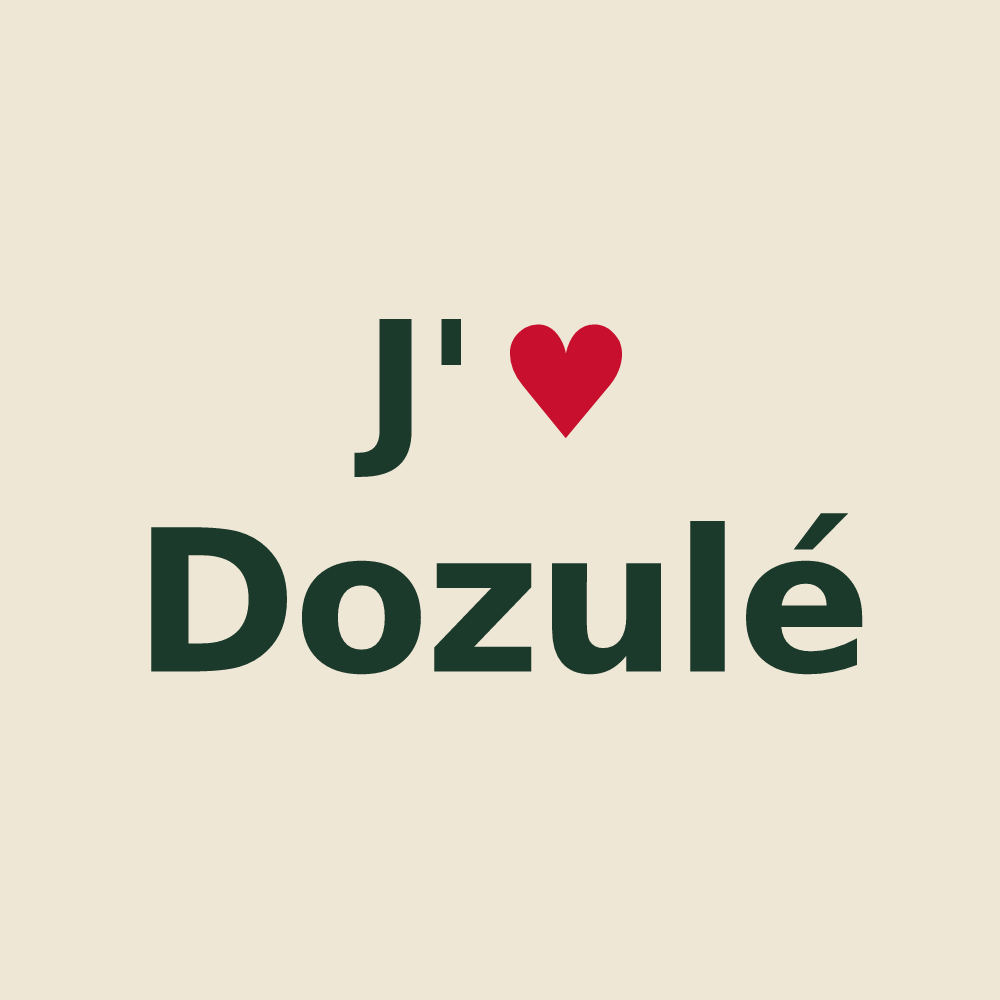 Tote bag personnalisé Dozulé — design J'aime Dozulé
