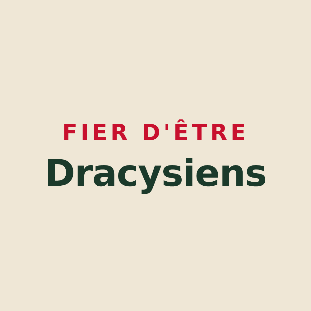 Tote bag « Fier d'être Dracysiens » — design pour Dracy-le-Fort