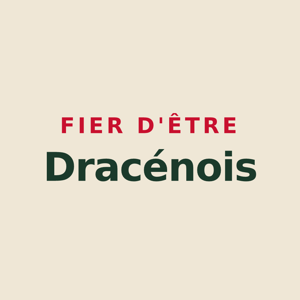 Tote bag « Fier d'être Dracénois » — design pour Draguignan