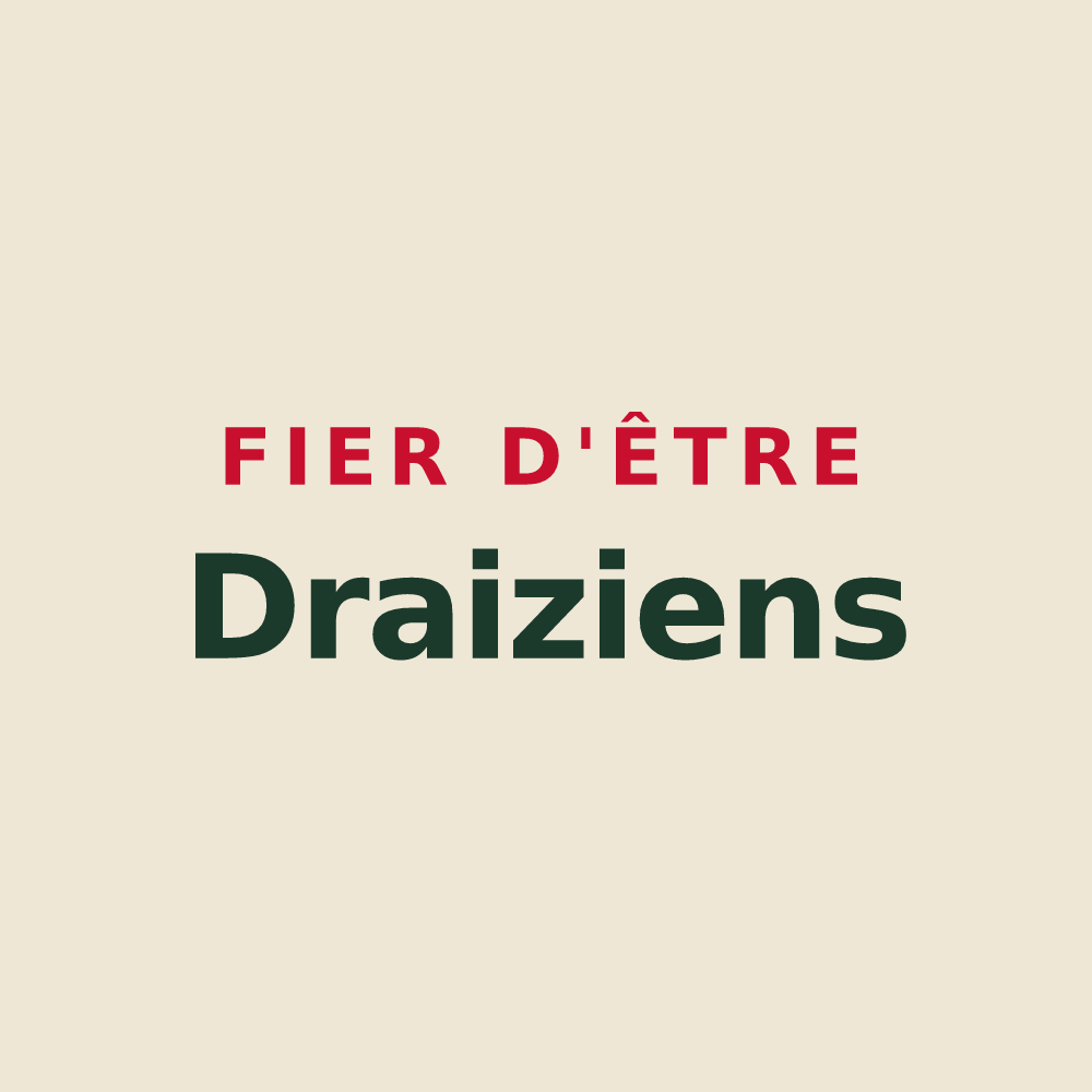 Tote bag « Fier d'être Draiziens » — design pour Draize