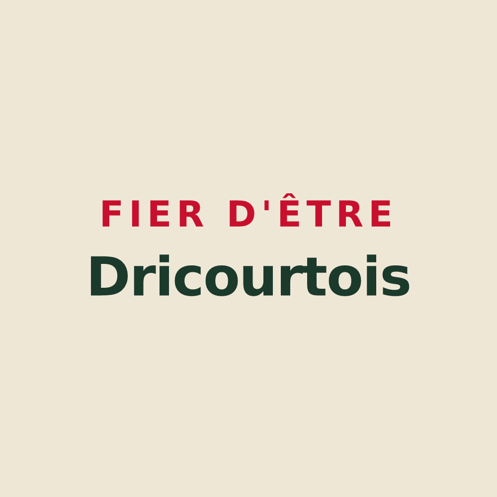 Tote bag « Fier d'être Dricourtois » — design pour Dricourt