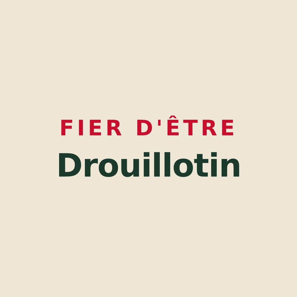 Tote bag « Fier d'être Drouillotin » — design pour Drouilly