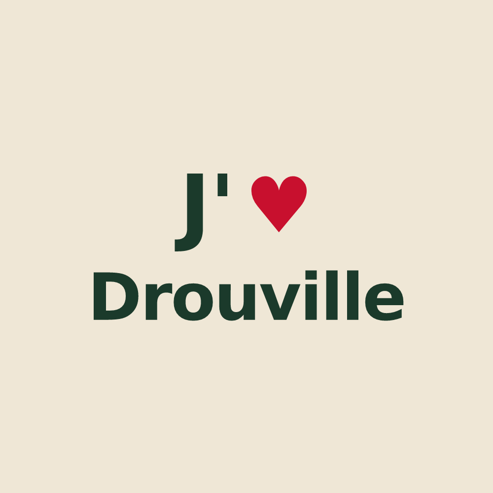 Tote bag personnalisé Drouville — design J'aime Drouville