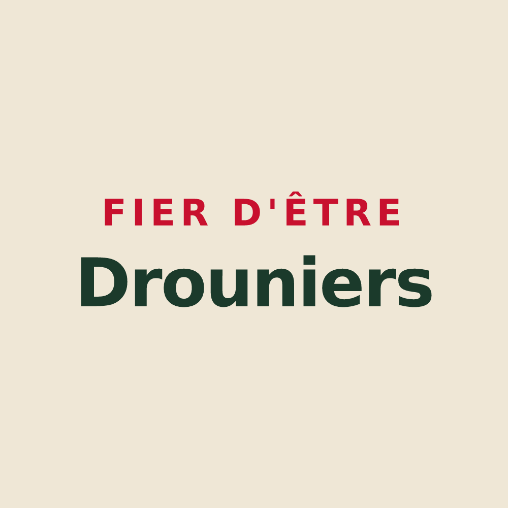 Tote bag « Fier d'être Drouniers » — design pour Droux