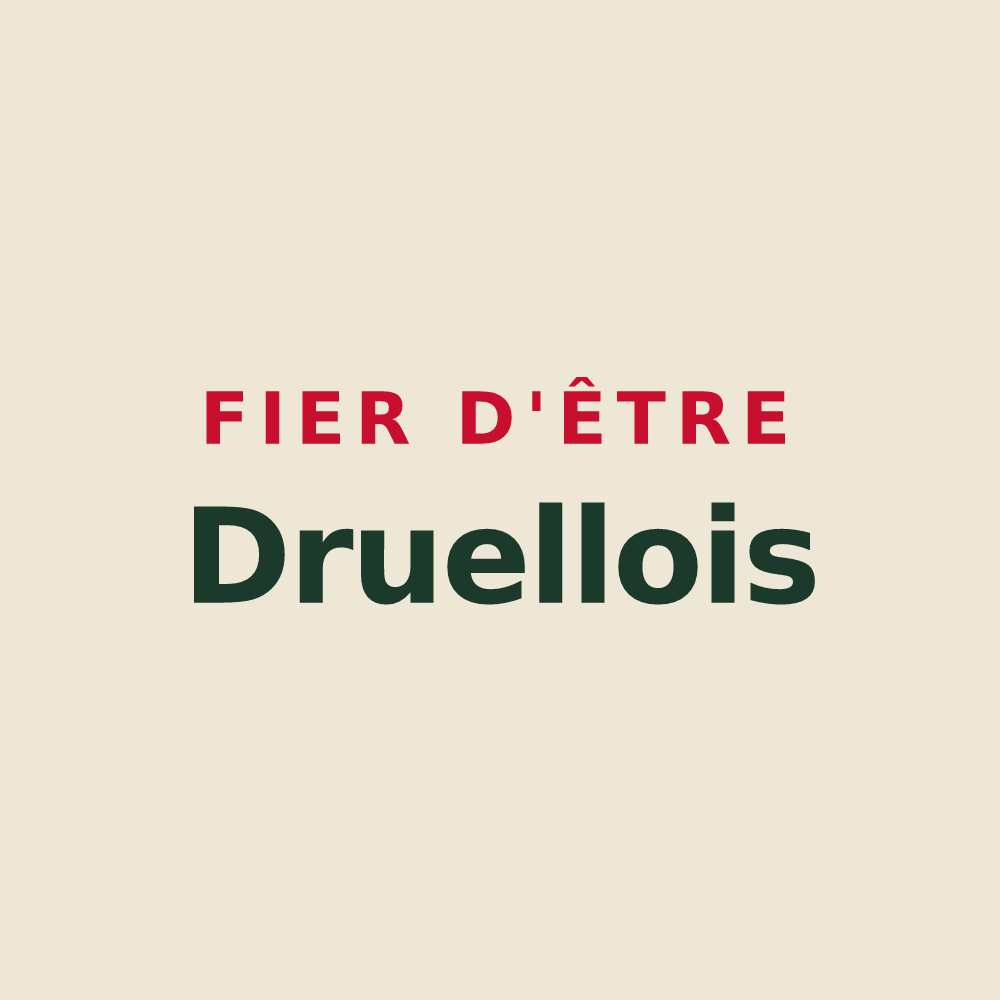Tote bag « Fier d'être Druellois » — design pour Druelle Balsac