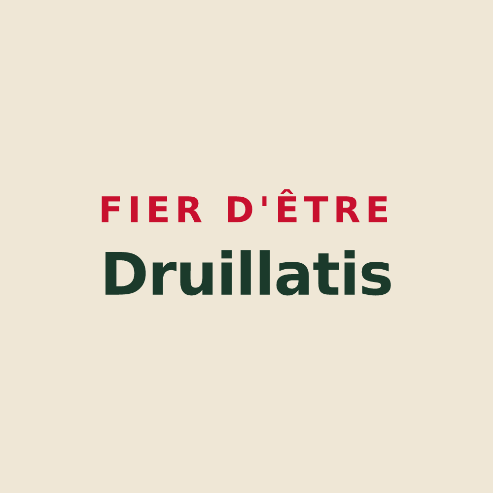 Tote bag « Fier d'être Druillatis » — design pour Druillat