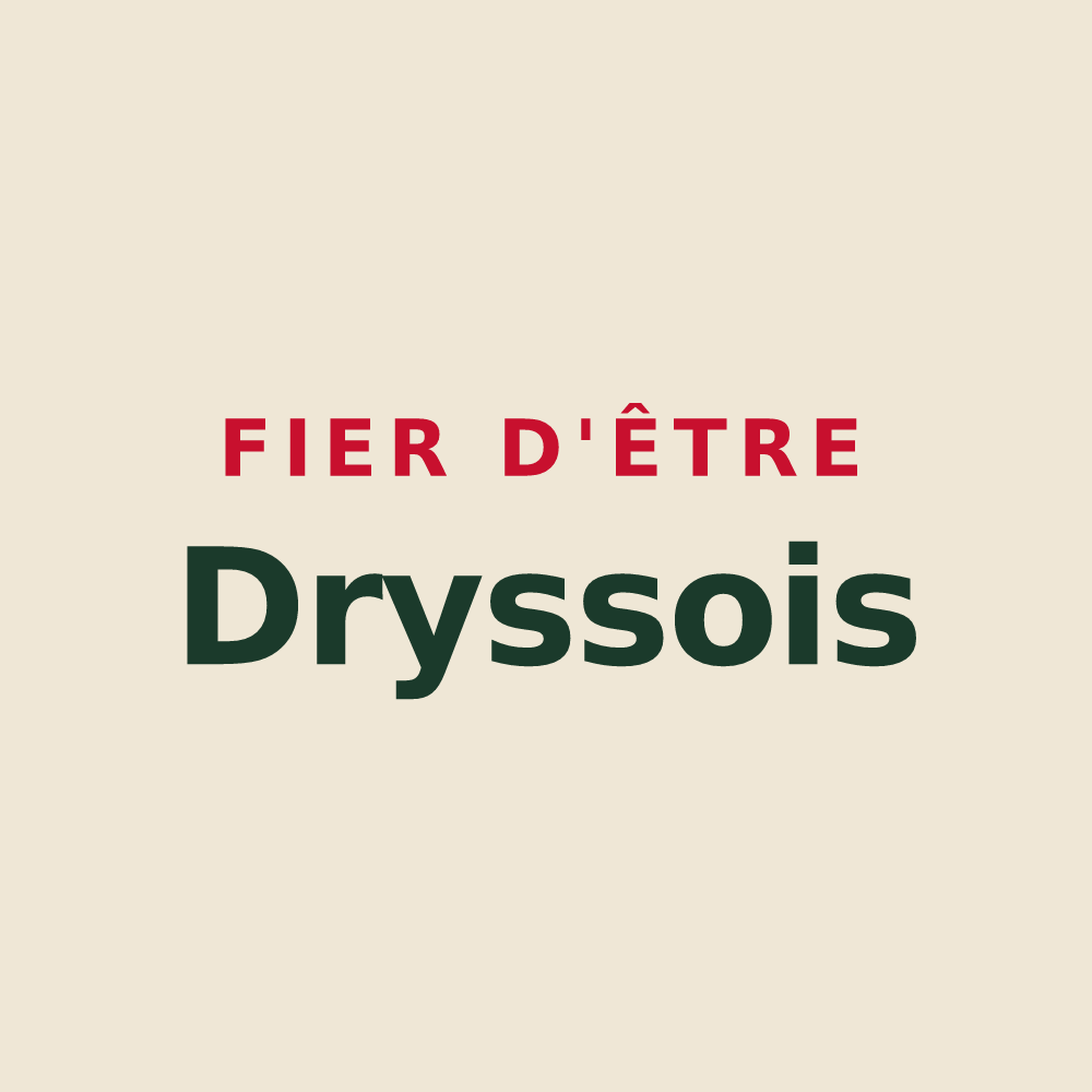 Tote bag « Fier d'être Dryssois » — design pour Dry