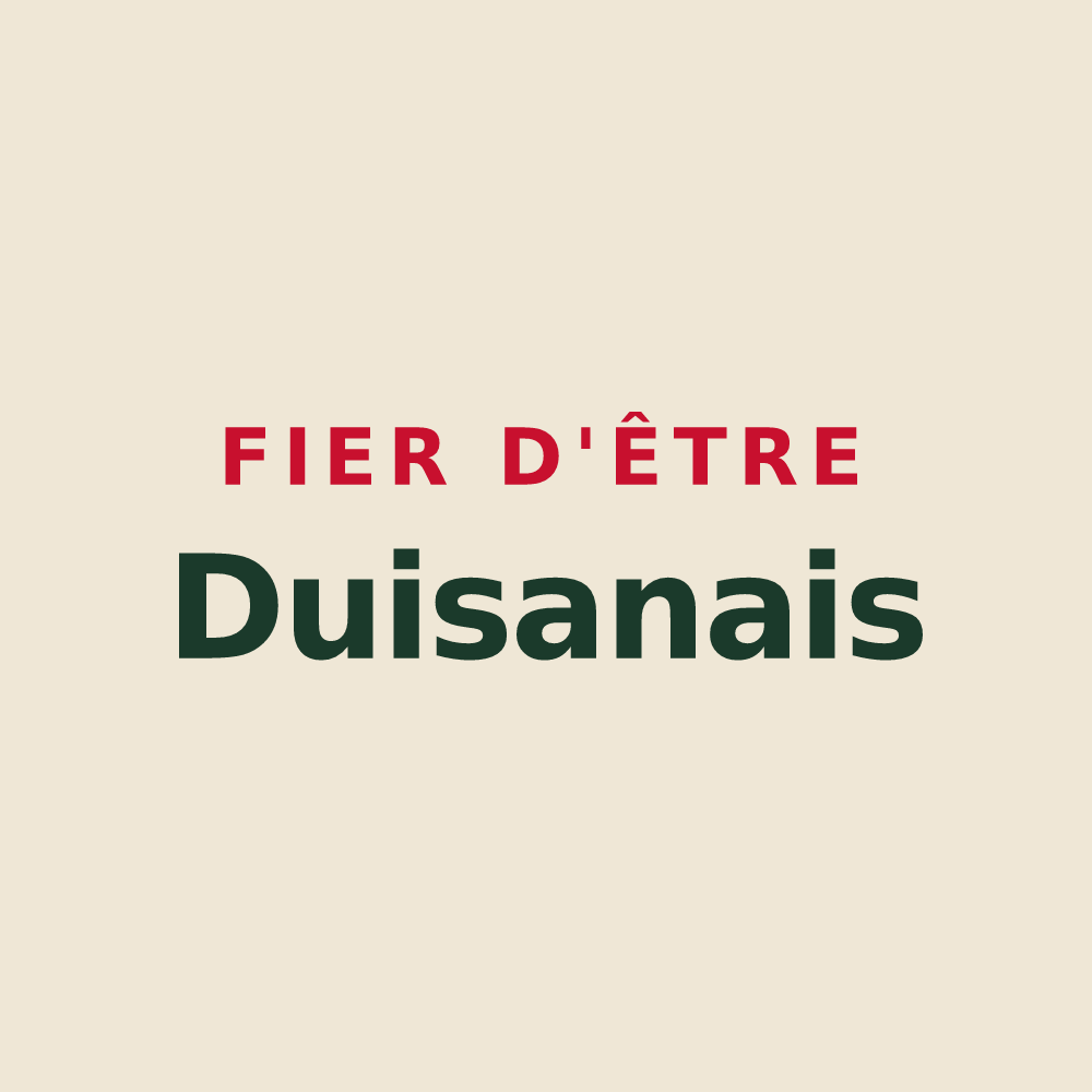 Tote bag « Fier d'être Duisanais » — design pour Duisans