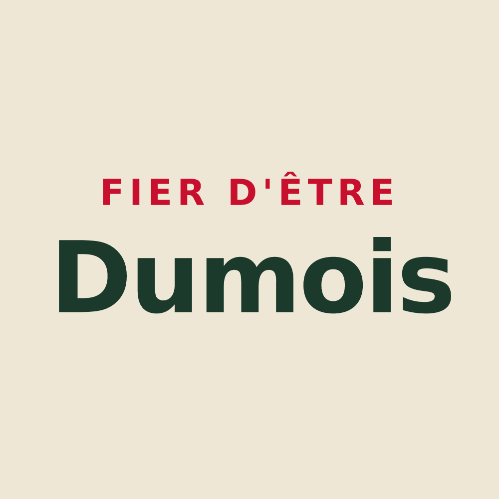 Tote bag « Fier d'être Dumois » — design pour Dumes