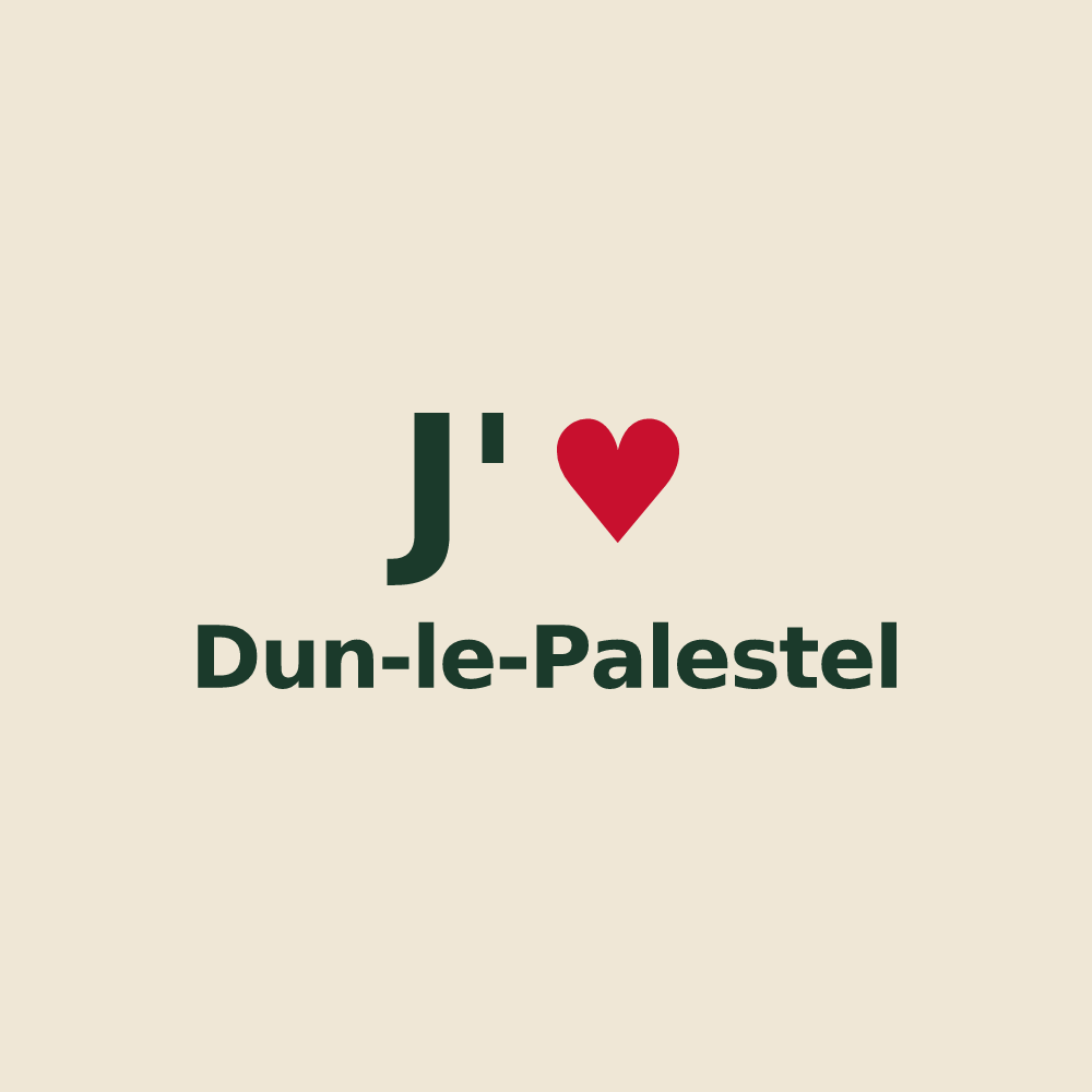 Tote bag personnalisé Dun-le-Palestel — design J'aime Dun-le-Palestel