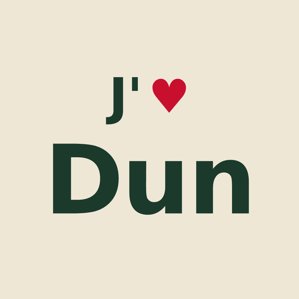 Tote bag personnalisé Dun — design J'aime Dun