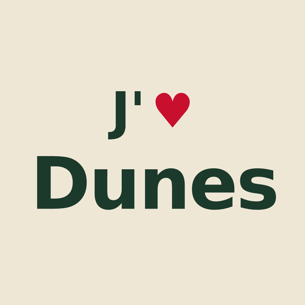 Tote bag personnalisé Dunes — design J'aime Dunes