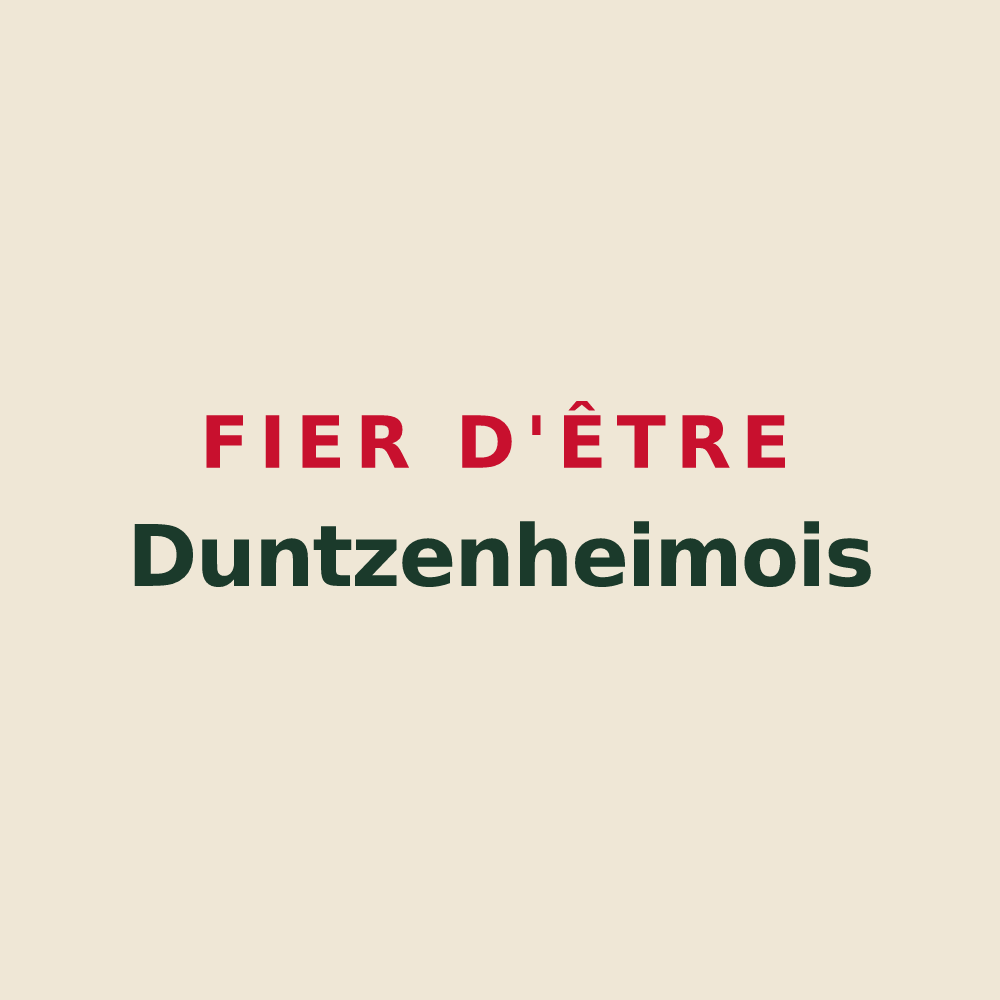 Tote bag « Fier d'être Duntzenheimois » — design pour Duntzenheim
