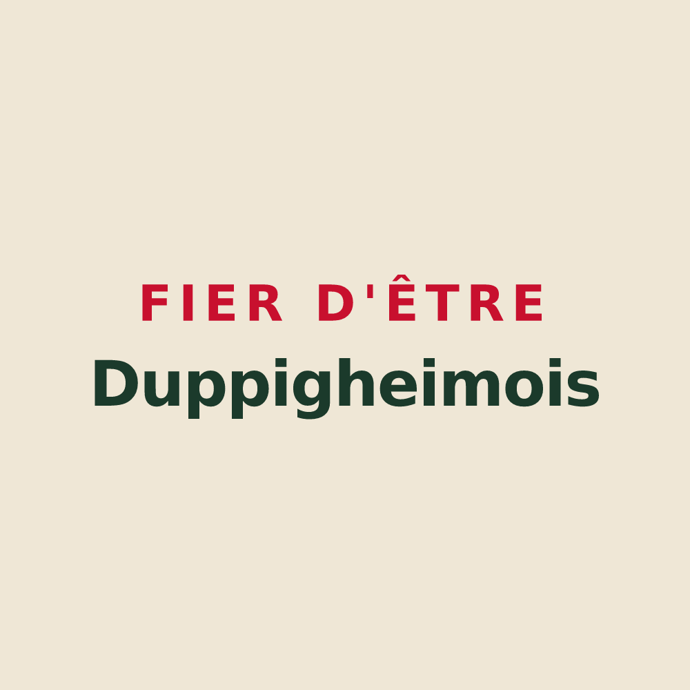Tote bag « Fier d'être Duppigheimois » — design pour Duppigheim